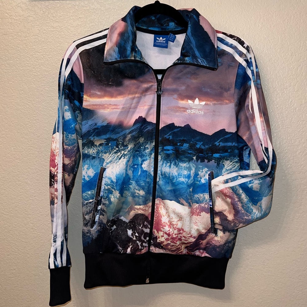 Blue mountain clash fire bird track jacket